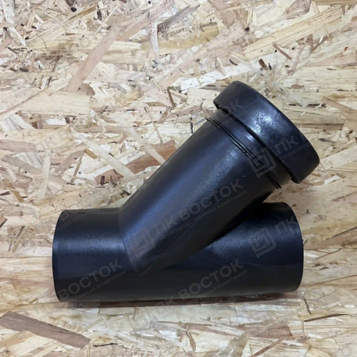 Ревизия ПНД ПЭ100 45 гр с крышкой 110 SDR26 короткая